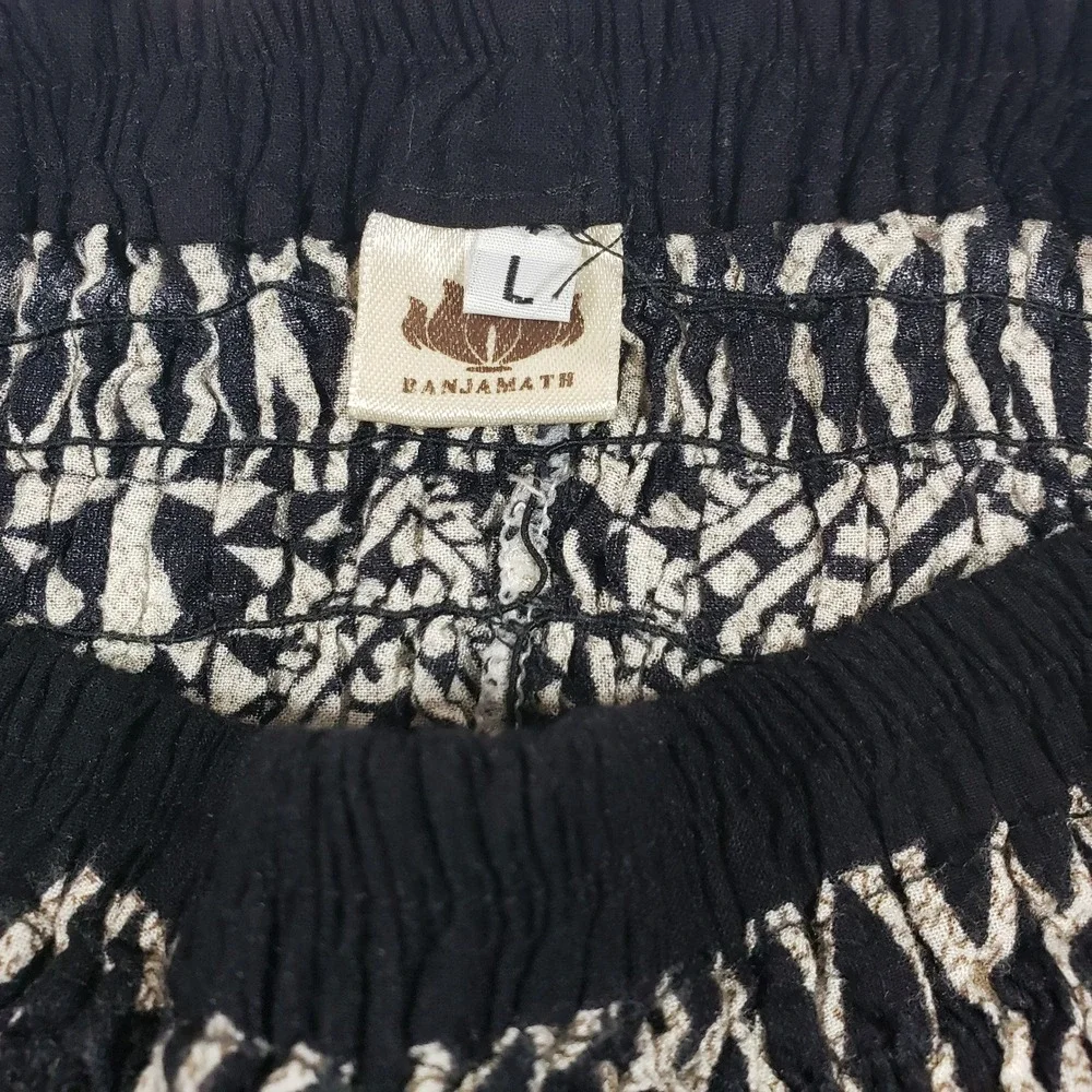 Elephant Print Bohemian Harem‎ Pants Lounge Yoga Festival Comfy Size L - Picture 2 of 4